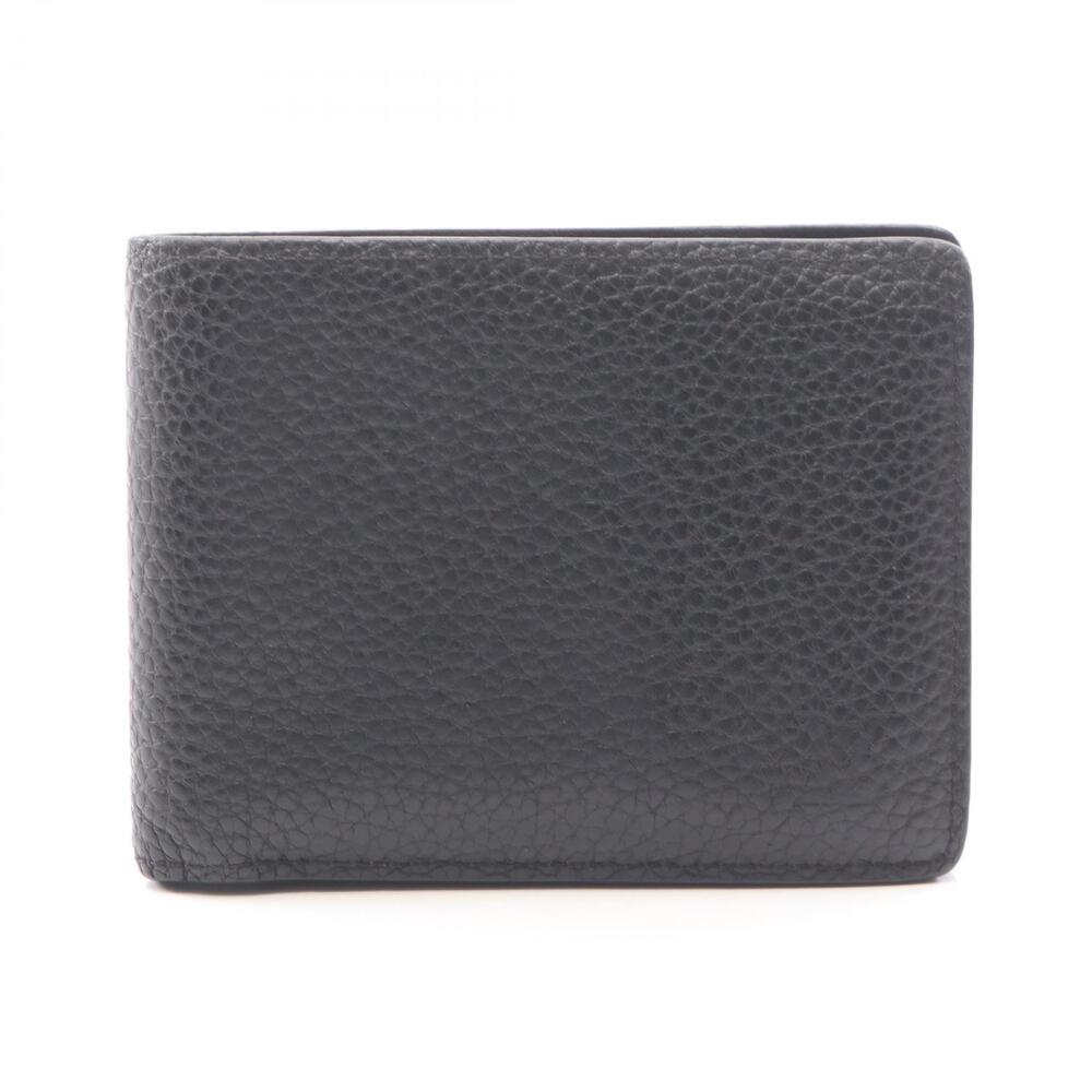 Louis Vuitton Portefeuille Multiple Bifold Wallet Leather Black